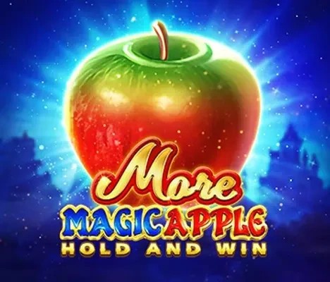 More Magic Apple Hold and Win logo by 3 Oaks Gaming Robocat